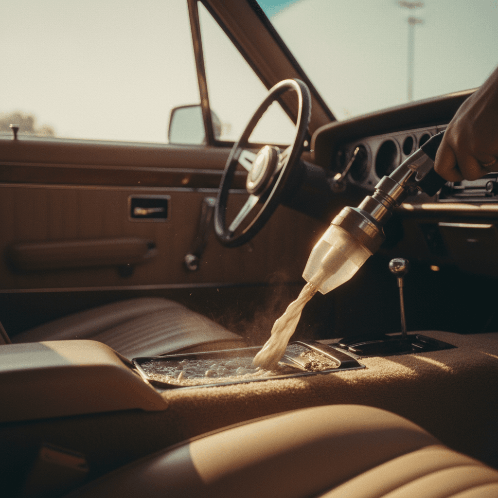 Deep interior vacuuming and floor mat cleaning service