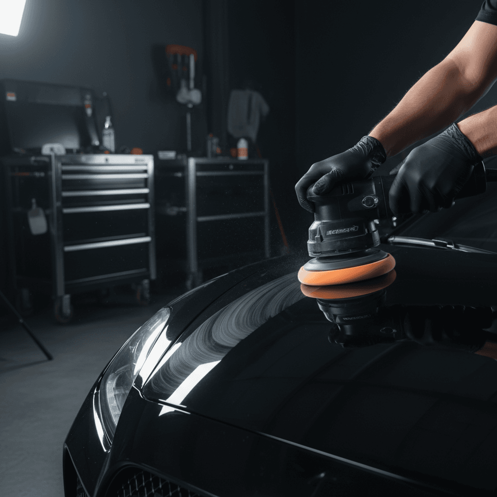 Exterior paint polishing and detailing