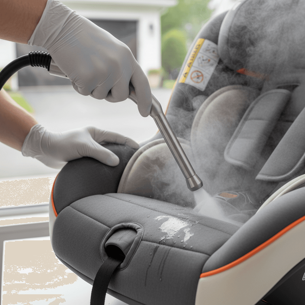 Professional seat shampooing and deep cleaning