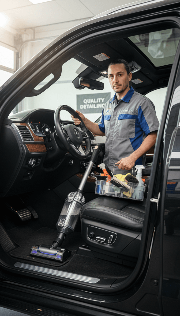 Interior seat shampooing and extraction